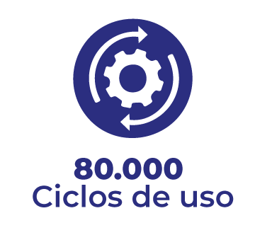 80.000 Ciclos de uso